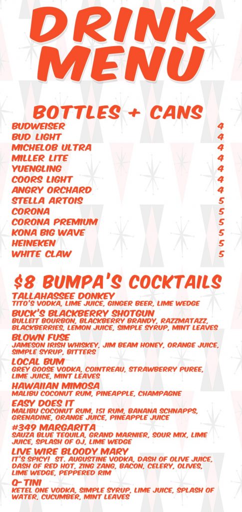 Menu – Tuesday – Bumpas Local 349